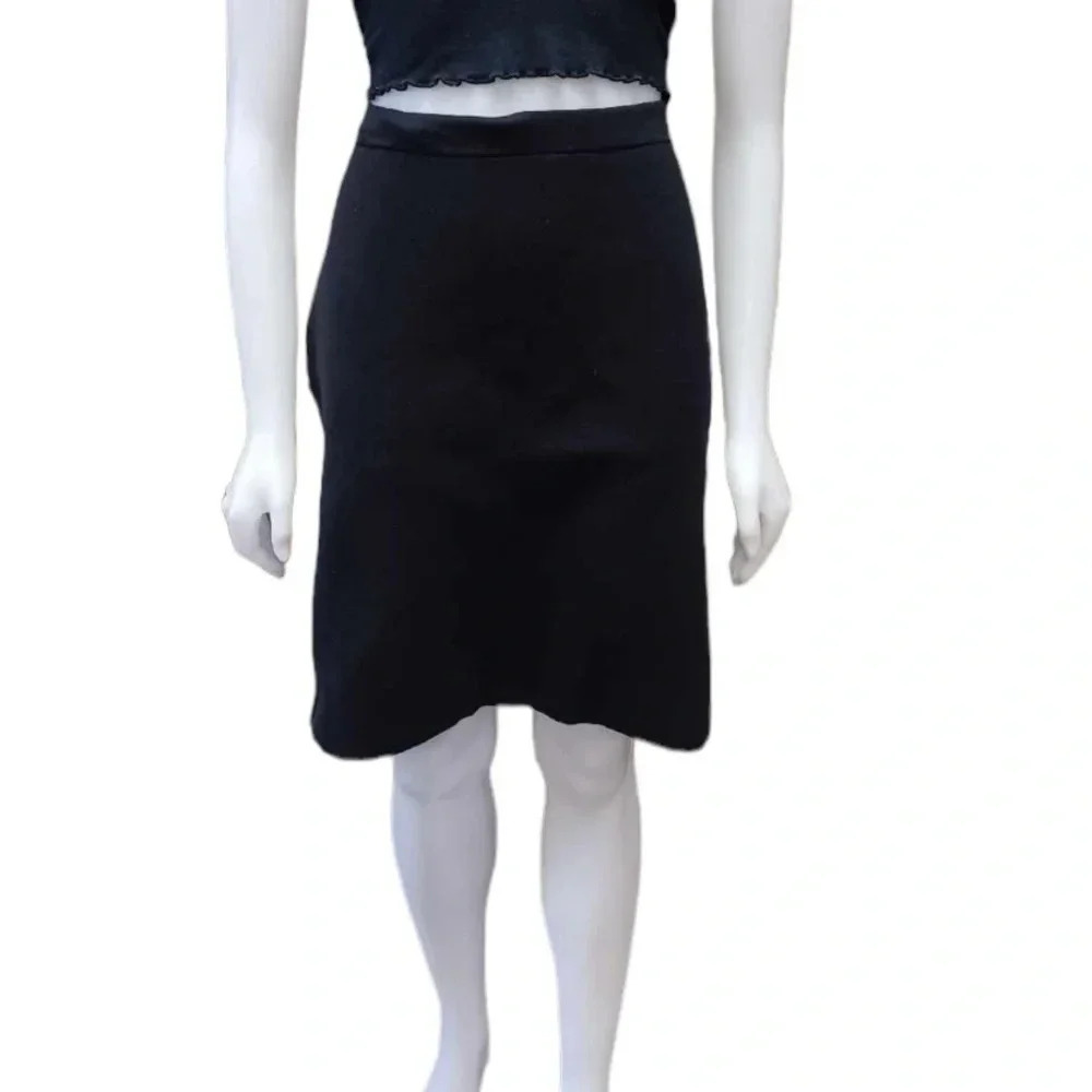 Karl Lagerfeld Black Stretchy Mini Skirt Size Large